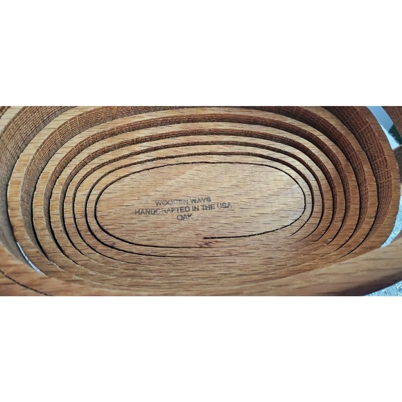 OAK Collapsible Cat Wood Basket - Wooden Ways - HANDCRAFTED In USA - Picture 5 of 6